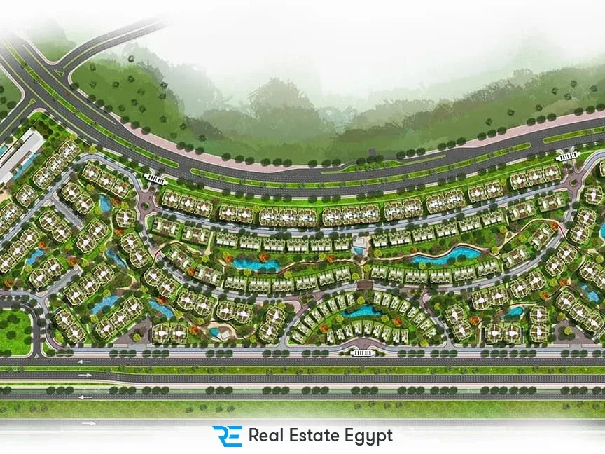 At an attractive price a 210-square meter town house in The 101 Mostakbal City Compound with a wonderful view