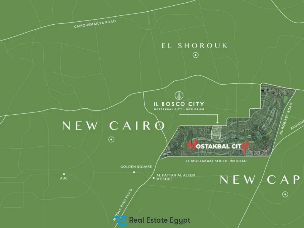 For sale in installments an apartment of 140 meters in IL Bosco City Mostaqbal