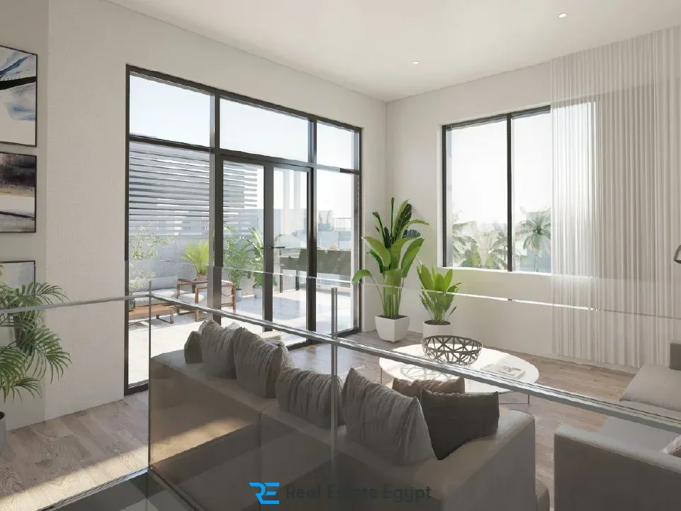 At an attractive price a 190 sqm apartment in Al Burouj Compound in Shorouk with a wonderful view