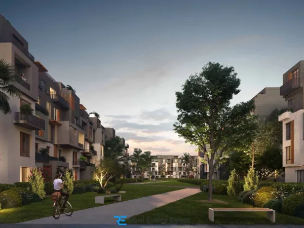 توين هاوس بفيو رائع ومساحة 400 متر في كمبوند سوديك ايست مدينة الشروق