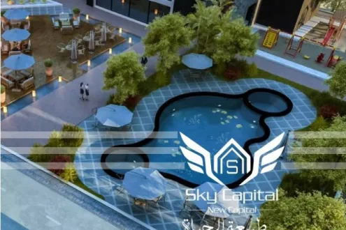 شقة جاهزه للاستلام في سكاي كابيتال - تشطيب كامل خاص