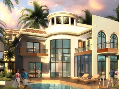 Villa for sale in Cleopatra Palace El Shorouk with a distinguished and elegant view Hurry up and book
