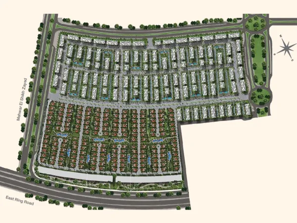 Apartments starting from 164 m² for sale in El Patio ORO 5th Settlement