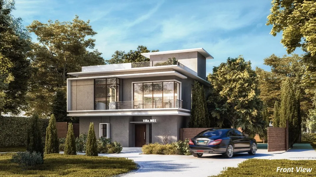 Separate villas for sale in IL Bosco City compound 398 m²