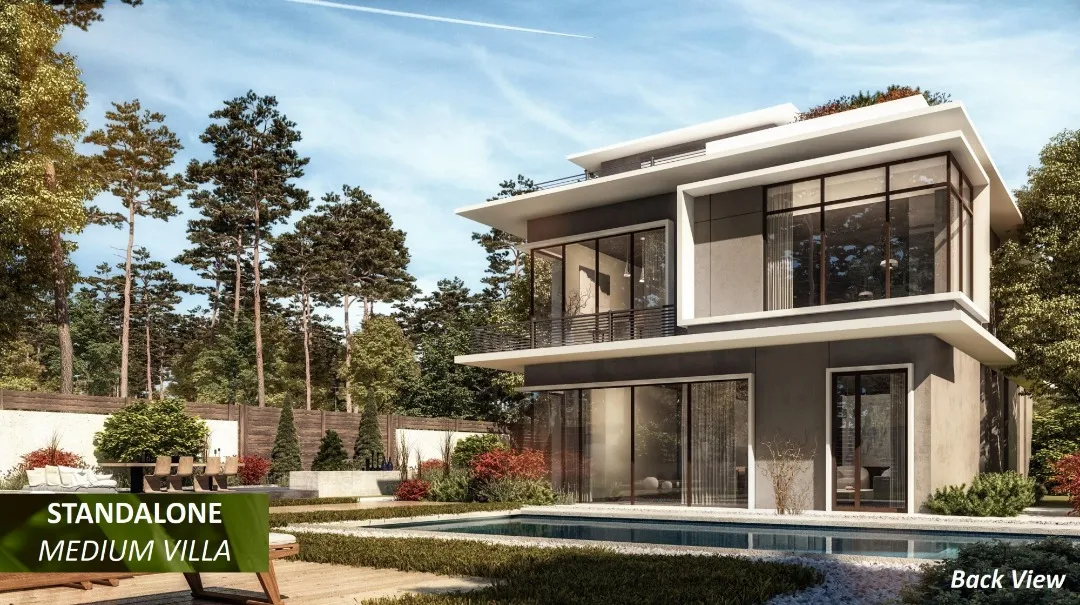 Separate villas for sale in IL Bosco City compound 398 m²