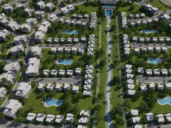 وحدات سكنية بحديقة للبيع بكمبوند صن كابيتال بمساحات تبدأ من 136 إلى 158 م²