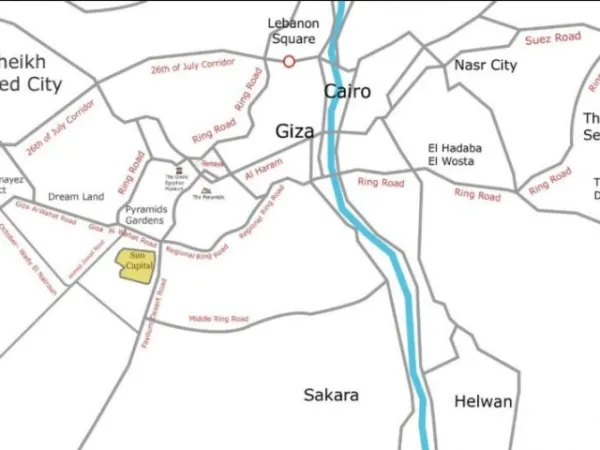 بنتهاوس للبيع بمساحة تبدأ من 105 إلى 139 م² بكمبوند صن كابيتال