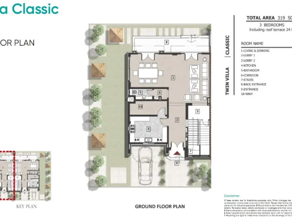 توين هاوس للبيع في كمبوند زاهية من سيتي إيدج بمساحة 319 متر