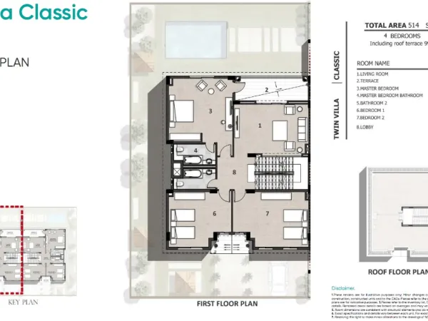 تاون هاوس للبيع في كمبوند زاهية المنصورة الجديدة بمساحة 514 متر