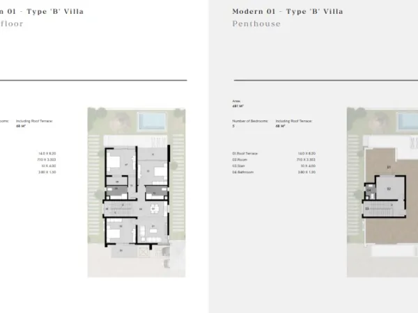 Modern villas for sale in Al Maqsad New Capital starting from 481 m²
