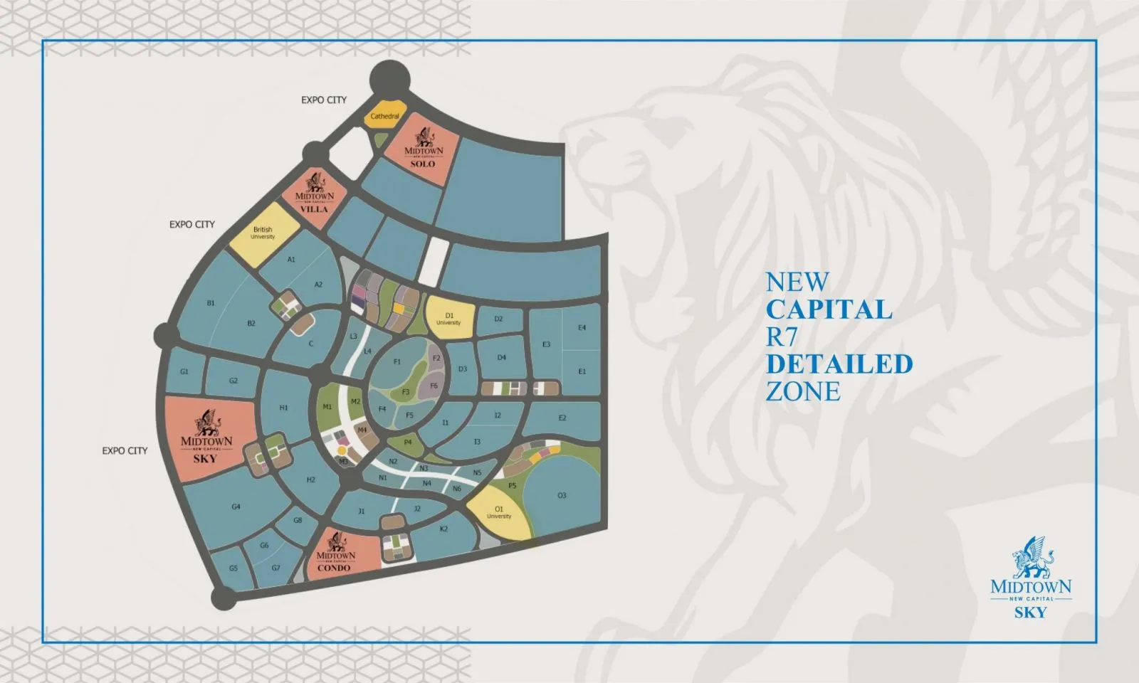 محل للبيع في كمبوند ميدتاون سكاي العاصمة الجديدة بمساحات تبدأ من 125 متراً