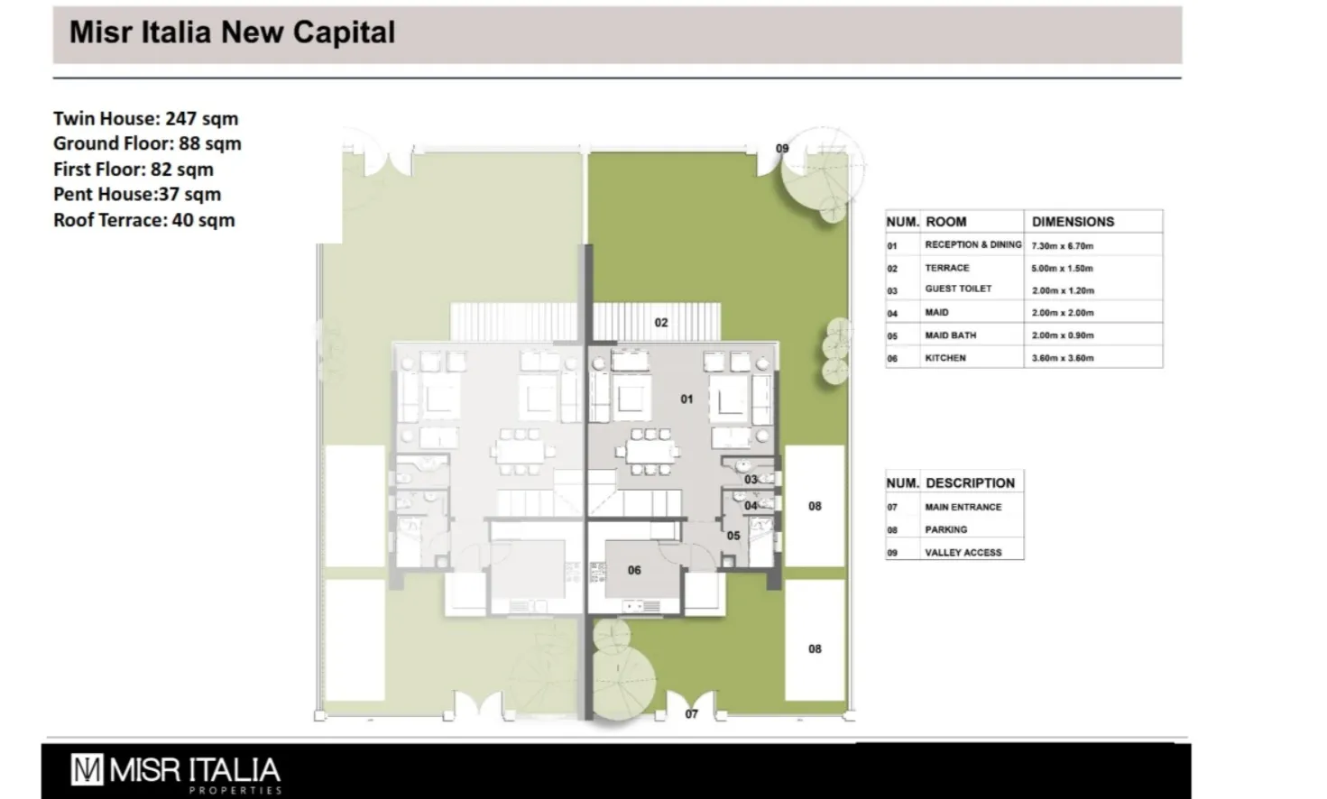 Penthouse For Sale in IL Bosco New Capital With Area 285 m²