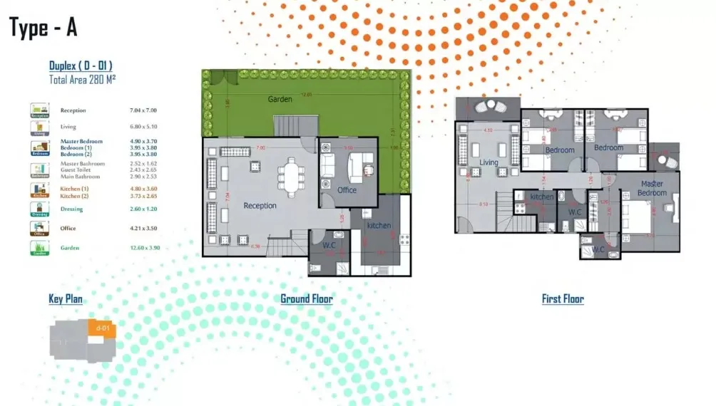 Duplex for sale in Town Gate New Capital Starting From 280 m²