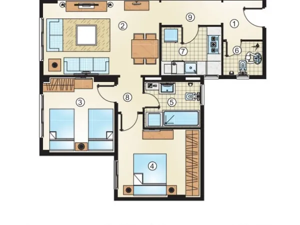 Live in New Administrative Capital at Golden Yard Compound Apartment From 95 m²