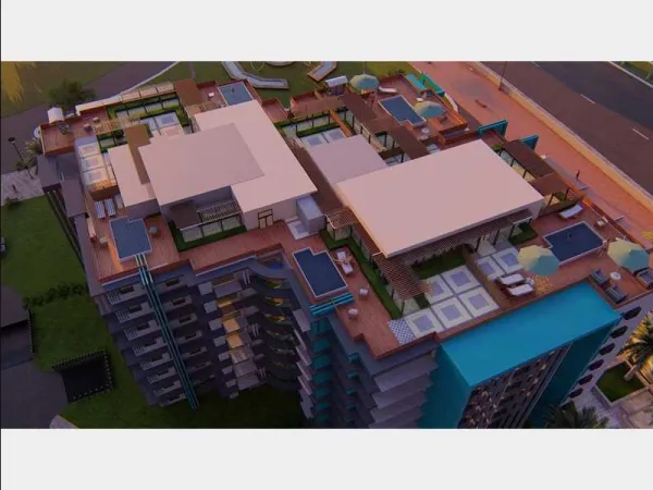 Semi finished penthouse for sale in Le Ciel with space of ​​201 m²