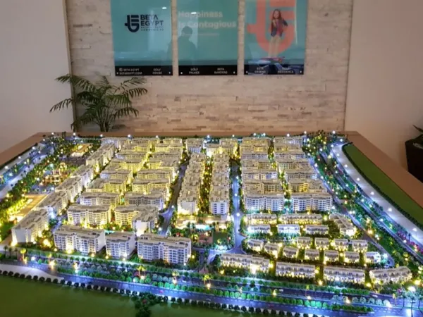 بأقساط ربع سنويه احصل علي شقة بكمبوند بيتا جرينز بمساحة 127 متر