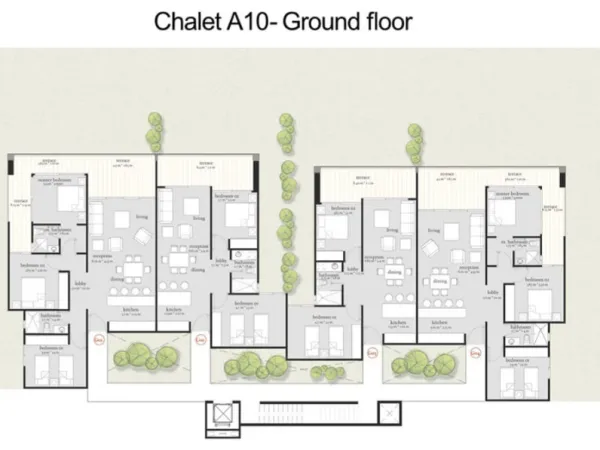 شاليه تشطيب كامل للبيع في كارنيليا بمساحة 100 متر