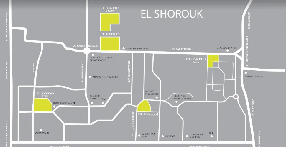 عقارات للبيع في الباتيو 5 ايست