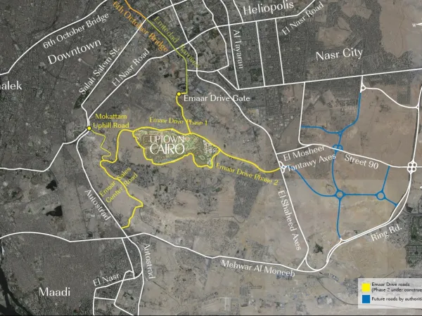 Own a villa in Uptown Cairo by Emaar Misr with an area of 770m