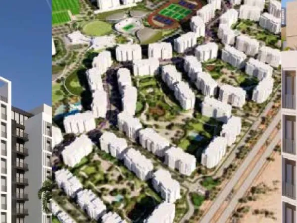 شقة بمُقدم 10% للبيع بكمبوند زيد ايست بمساحة تبدأ من 221 متراً