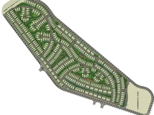 With an Area of 386 Meters - Installments for 7 Years in The Crown