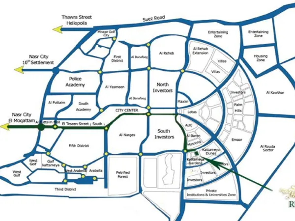 بسعر مغري شقة 136 م بريجنتس بارك التجمع الخامس فيو رائع