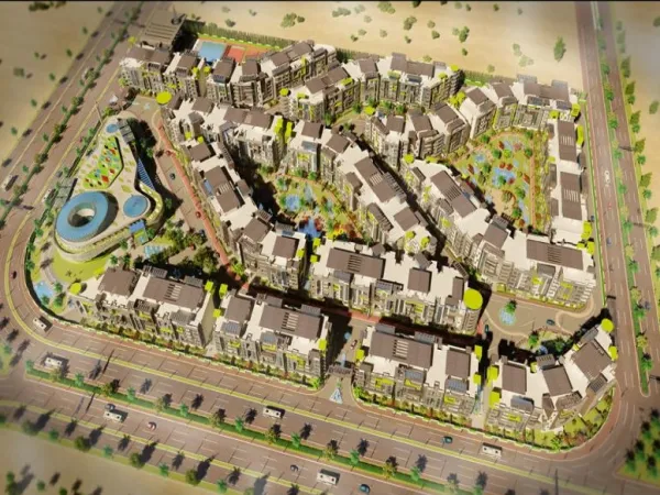 شقة مساحة 201 م دور أرضي سعر المتر 11000 جنيه في كمبوند كنز أكتوبر