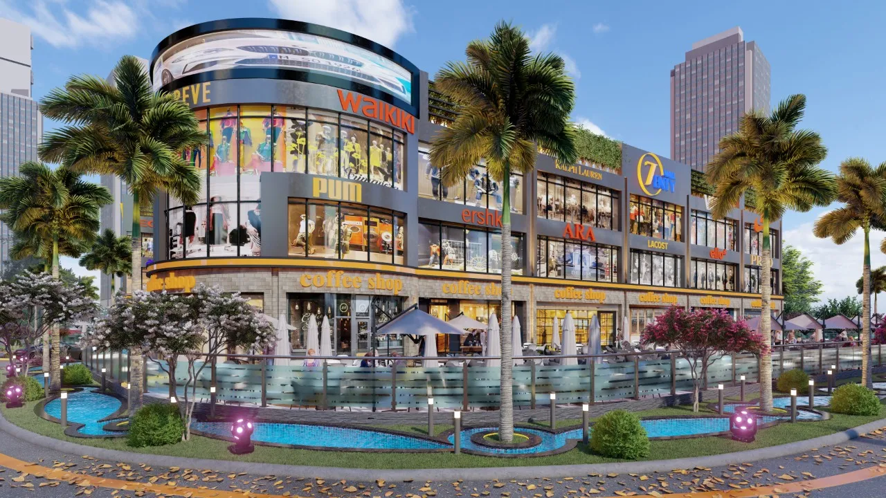 Book a store Starting From 41m²​​​​​​​ in Seventy Mall New Administrative Capital