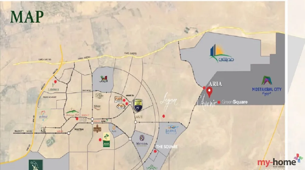 بمدينه المستقبل إحجز شقتك في كمبوند لافينير
