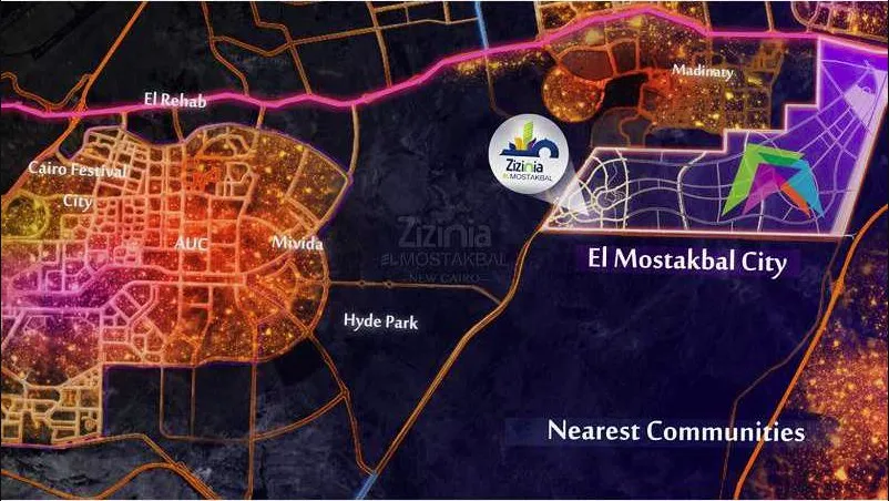 For sale With Installments, Apartment 117m in Zizinia El Mostakbal