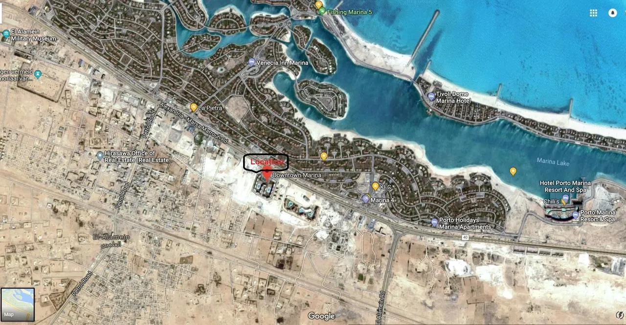 وحدات بمساحة 322 متر للحجز في داون تاون العلمين الجديده