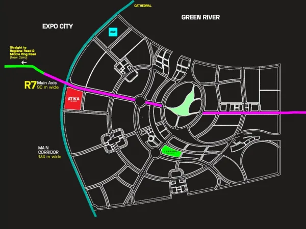 تحت سعر السوق شقة 107م للبيع في كمبوند اتيكا