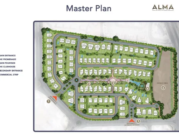 بمساحة 275 متر منازل مزدوجة للبيع في الما