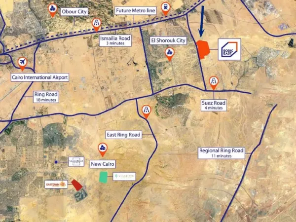 Apartments with 10% Down Payment for sale in Sodic East Compound El Shrouk  from 213 meters