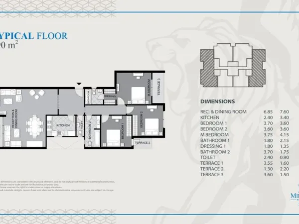 The most distinctive villa for sale at Midtown Sky Compound with an area of 350m²