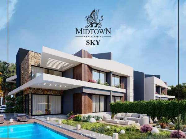 An townhouse ready for receipt at Midtown Sky New Capital with special full finishing