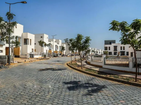 Villa ready for receipt at Villette New Cairo with semi finishing and an area 590m