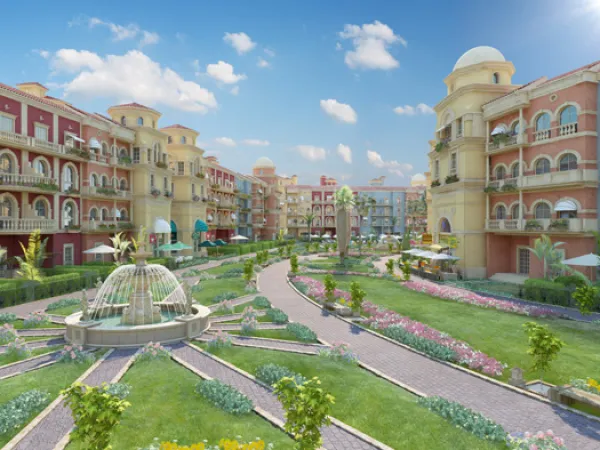 باقل من سعر السوق، شقة للبيع في  كمبوند بورتو اكتوبر 6 أكتوبر 106 م تشطيب الترا لوكس