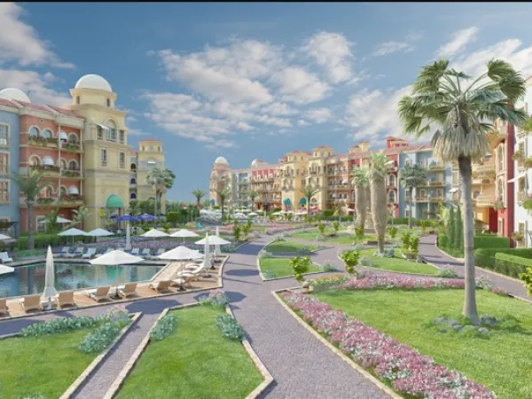 شقه مميزه للبيع في كمبوند بورتو 6 أكتوبر بالتقسيط على 8 سنوات