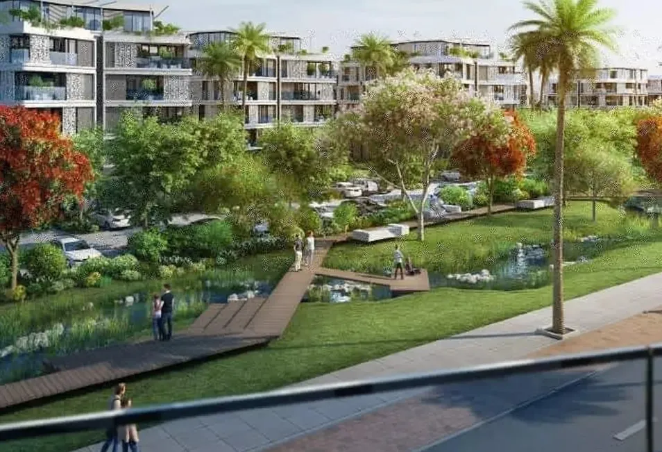 Without downpayment apartments for sale in Palm Hills Sheikh Zayed with an area 144m