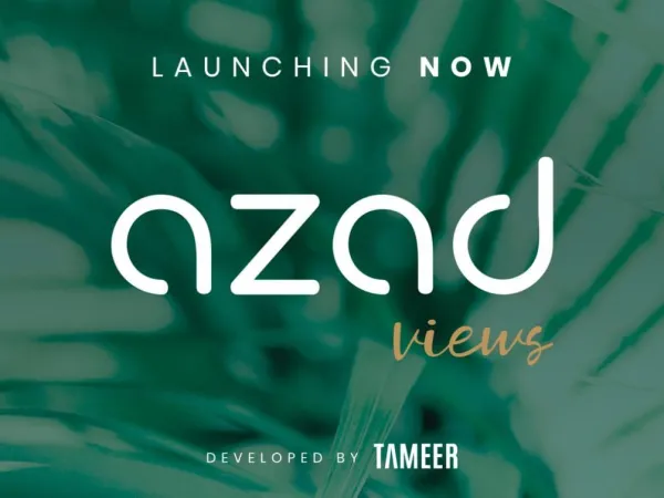 Hurry Up To Book In Azad Views, Units With ​144m