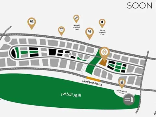 Get An Office With ​​35 Meters In Double Two Tower El Nakheel