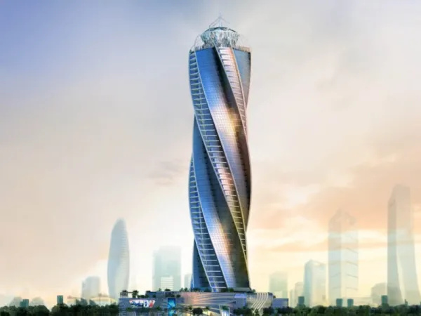 Get A Store In Diamond Twisted Tower The Administrative Capital With ​50 Meters
