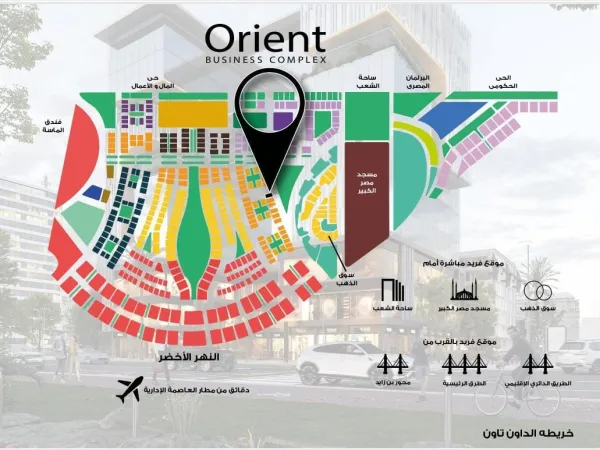 ادفع 20 % واستلم محل اورينت بيزنس 43م 1 غرفة