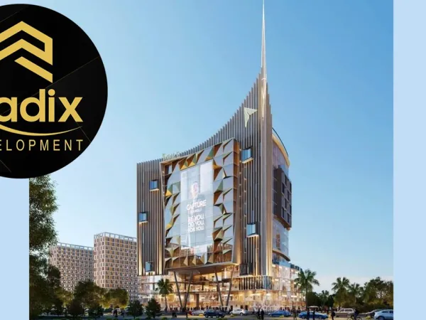 محل 100 متر في رادكس اجيل العاصمة الجديدة لاول مرة مع تسهيلات 8 سنوات