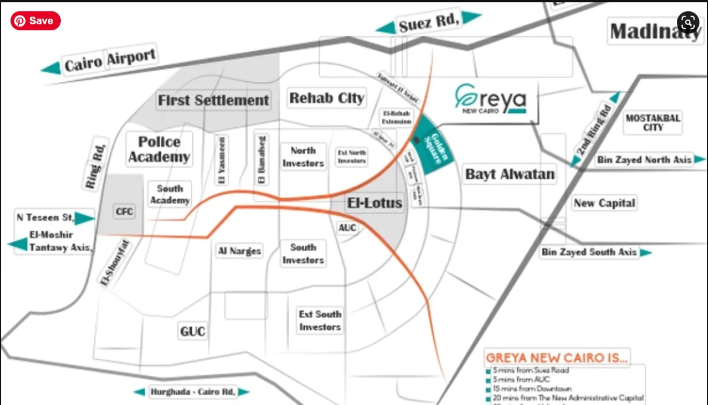 Lower from Market Price 85 Fully-Finished Apartment In Greya Compound New Cairo
