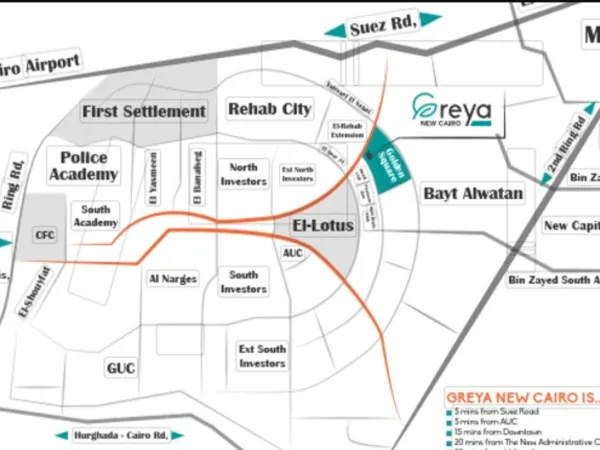 Apartment for sale in Greya New Cairo 77m²