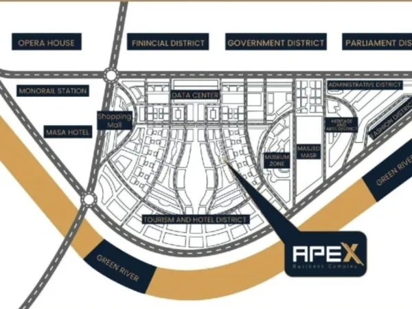 تفاصيل بيع محل بمساحة 30م في ابيكس بيزنس العاصمة الإدارية