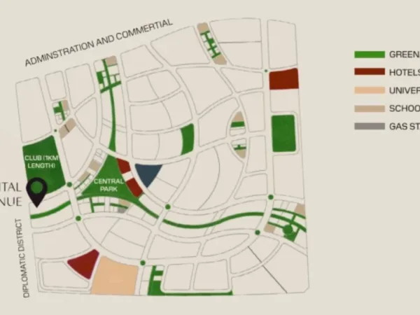 بمساحة 98 متر عقارات تجارية للبيع في كابيتال افينيو