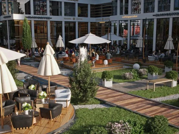 مكتب للبيع 100 متر في مول ذا روك بالعاصمة الإدارية الجديدة